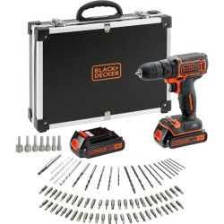 Black & Decker 18v schroefboormachine kit met accessoires flightcase