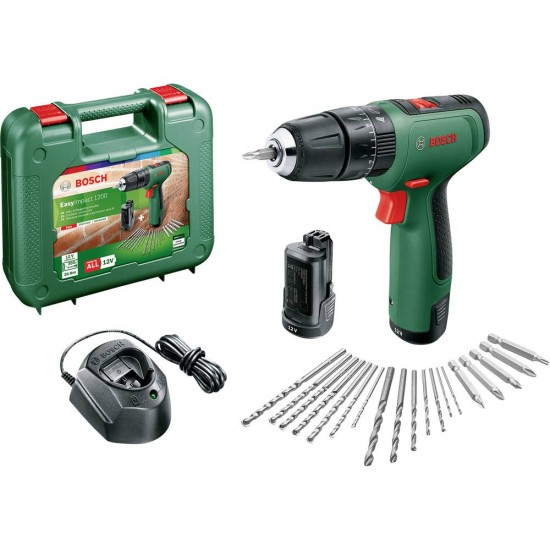 Bosch Home and Garden EasyImpact 1200 Accu-klopboormachine 2 snelheden Incl. 2 accus, Incl. accessoires, Incl. koffer Bosch Home and Garden EasyImpact 1200 Accu-klopboormachine 2 snelheden Incl. 2 accus, Incl. accessoires, Incl. koffer