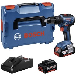 Bosch Professional GSB 18V-55 Accu-klopboor/schroefmachine Brushless, Incl. 2 accus, Incl. lader