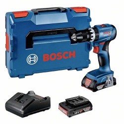 Bosch Professional GSB 18V-45 06019K3303 Accu-schroefboormachine 18 V 2.0 Ah Li-ion Incl. 2 accus, Incl. lader, Incl. koffer