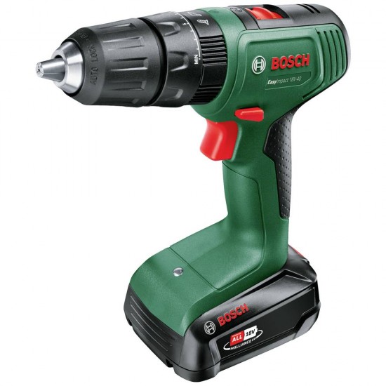 Bosch Home and Garden 06039D810D Accu-klopboor/schroefmachine 18 V 1.5 Ah Li-ion Incl. 2 accus, Incl. lader, Incl. koffer, Incl. accessoires Bosch Home and Garden 06039D810D Accu-klopboor/schroefmachine 18 V 1.5 Ah Li-ion Incl. 2 accus, Incl. lader, Incl. koffer, Incl. accessoires